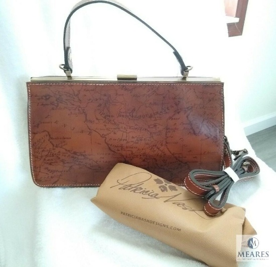 YOU'LL BE THE TALK OF THE TOWN WITH THIS UNUSUAL PATRICIA NASH LEATHER DESIGNER HANDBAG