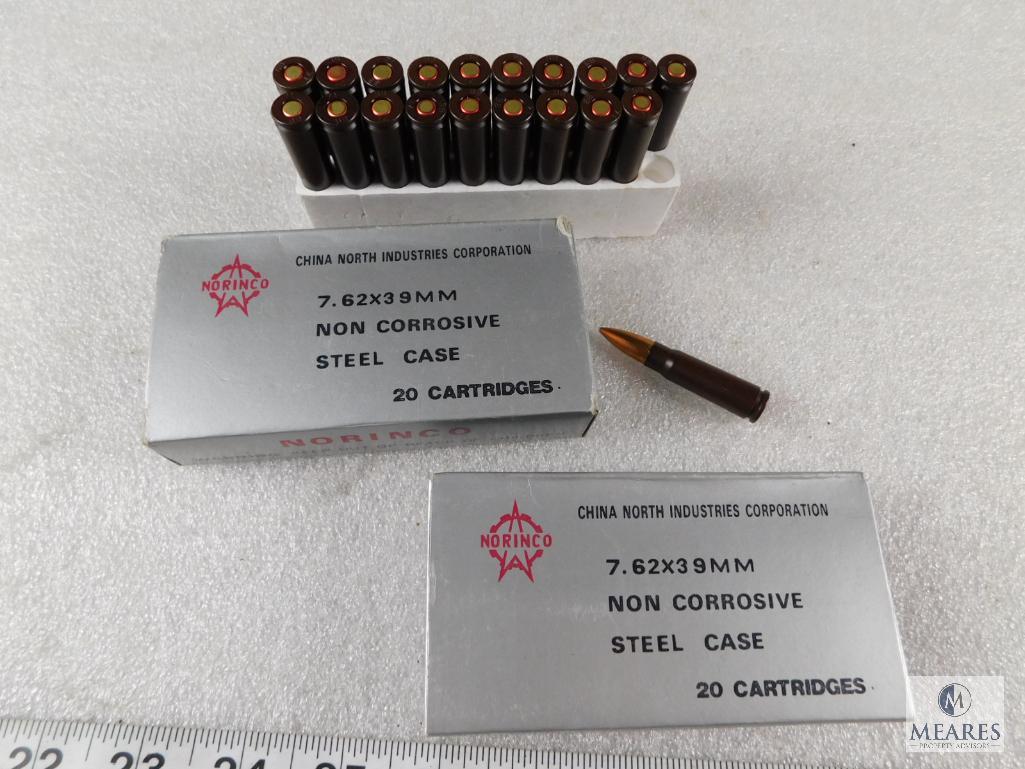 40 Rounds Norinco 7.62x39mm Ammo NonCorrosive Proxibid