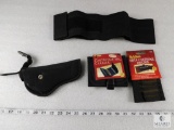 2 Rifle Cartridge Holders, 1 Pistol Holster, 1 Bullet Belt Strap