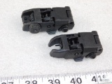 Flip up Front & Rear Peep Sights for AR