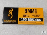 150 Rounds Browning 9mm Luger 124 Grain FMJ