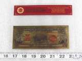 $10 24k Gold Banknote with Certificate of Authenticity