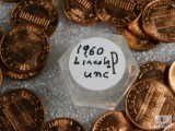 Roll 1960-P Lincoln Cents UNC