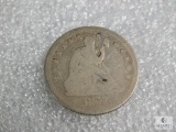1857 Seated Liberty Quarter Dollar