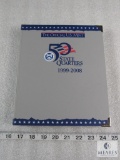 U.S. Mint 50 State Quarter 1999-2008 Collection Binder - Includes Several State Quarters