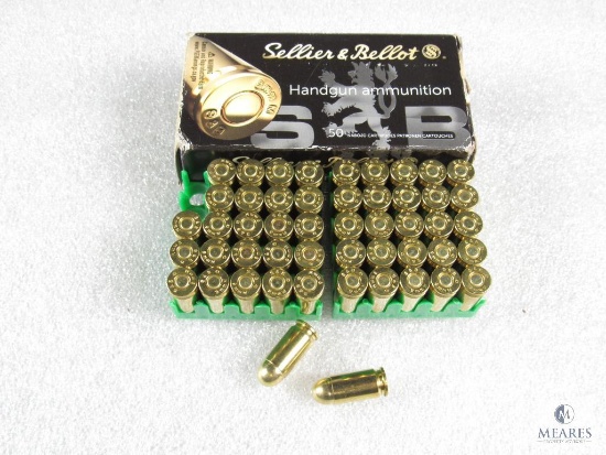 50 Rounds Sellier & Bellot 9mm Makarov 95 Grain Ammo