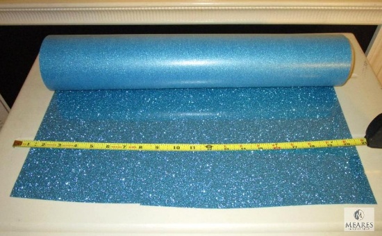 Siser Glitter Aqua Blue Heat Transfer Vinyl 20" x approximately 7 yards