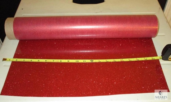 Siser Glitter Red Heat Transfer Vinyl 20" x approximately 3 yards