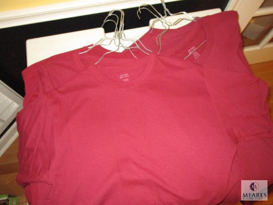 Lot 10 New Burgundy Red T-Shirt Blanks for Screen Printing or Heat Transfer sizes Med - XL
