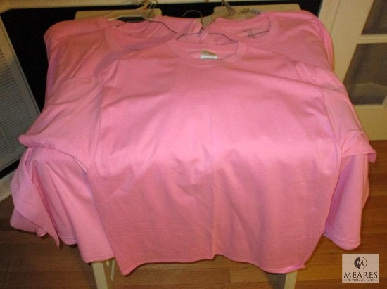Lot of 10 New Light Pink T-Shirt Blanks for Screen Print or Heat Transfer Sizes Medium & Large