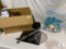 Large Lot of Household Items - Iron, Lampshade, Vacuum Sealer, and More