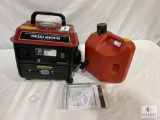 Eastern Steel Portable Generator 800 Rated Watts 950 Max Watts and 2-Gallon Gas Can