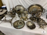 Large Lot of Miscellaneous Silverplate