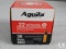 50 rounds Aguila .22 long rifle ammo. 38 grain copper plated hollow point. High velocity.