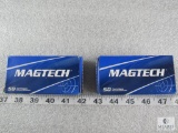 100 rounds magtech 9mm ammo 124 grain FMJ. two 50 round boxes