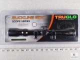 New Truglo 3-9x32 rifle scope with rings included. BDC bullet drop reticle. Great for any hunting