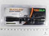 New Truglo 4x32 rifle scope with scope rings. Duplex reticle. Excellent optic for a deer rifle.