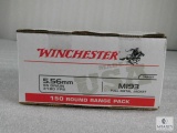 150 rounds Winchester 556 ammo. M193 55 grain FMJ. 3180 FPS