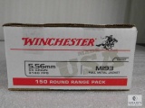 150 rounds Winchester 5.56 ammo. M193 55 grain FMJ. 3180 FPS