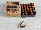 25 Rounds Hornady Critical Defense 9mm Ammo 115 Grain FTX Bullet