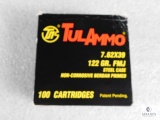 100 Rounds TulAmmo 7.62x39 Ammo 122 Grain FMJ