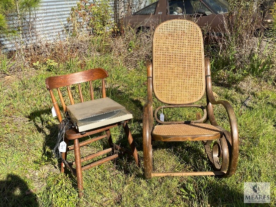 Lot of Chair, Rocker and Turntable