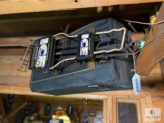 Fender 2-12 HF Speaker and Bud Ice Draft Neon Sign