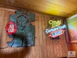 NEON SIGNS: Miller Genuine Draft Light and Coors Red Light