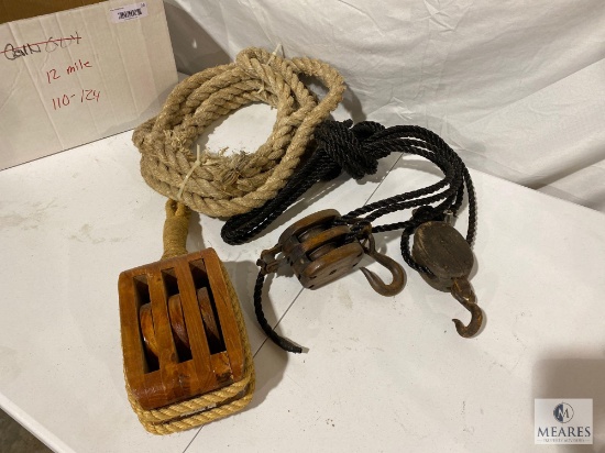 Ship Pulleys and Rope - Appear Authentic