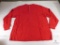 Puritan XL Size Long Sleeve Henley - Red