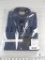 New Beretta Navy Blue TM Long Sleeve Shooting Button up Shirt Size Small