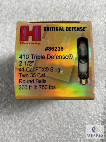 20 Rounds - Hornady Critical Defense .410 Triple Defense Shotshells