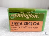 Opened Box of Remington .7mm (.284 Caliber) 150-grain Soft Point Bullets