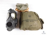 Mine Safety Appliances Co Protective Field Gas Face Mask with US Military Pouch