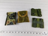 Lot Military Pouches Great for Pocket Multi-Tools