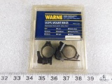 NEW - Warne Scope Mount Rings - 1-inch - Medium - Regular Blue