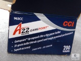 200 Rounds of CCI A22 .22 WMR Rounds - 2100 fps - 35-grain