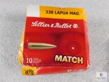 Box of 10 - Sellier & Bellot .338 Lapua Mag Match Grade Ammunition