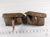 Lot of (2) Military Surplus Grenade Pouches