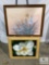 Framed Artist Signed Painting and Framed Garden Ridge Piece