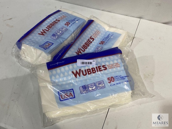 Three Unopened Packs of Wubbies - 50 Per Bag