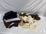 Massage Table Skirts and Head Covers Plus Two Black Out Panels