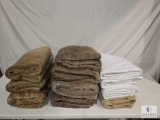 Eleven Fleece Blankets Used on Massage Tables
