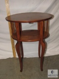 Small Oval One-Shelf Occasional Table