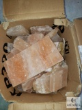 24-pounds of Pink Himalayan Salt Bricks and Pieces