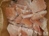 77-pounds of Pink Himalayan Salt Bricks and Pieces