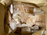 Box of 64-pounds of Pink Himalayan Salt Bricks and Pieces