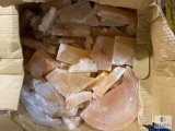 Box of 84-pounds of Pink Himalayan Salt Bricks and Pieces