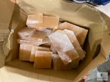 Box of 66-pounds of Pink Himalayan Salt Bricks and Pieces