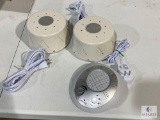 Two Dohm and One Homedics White Noise Machines